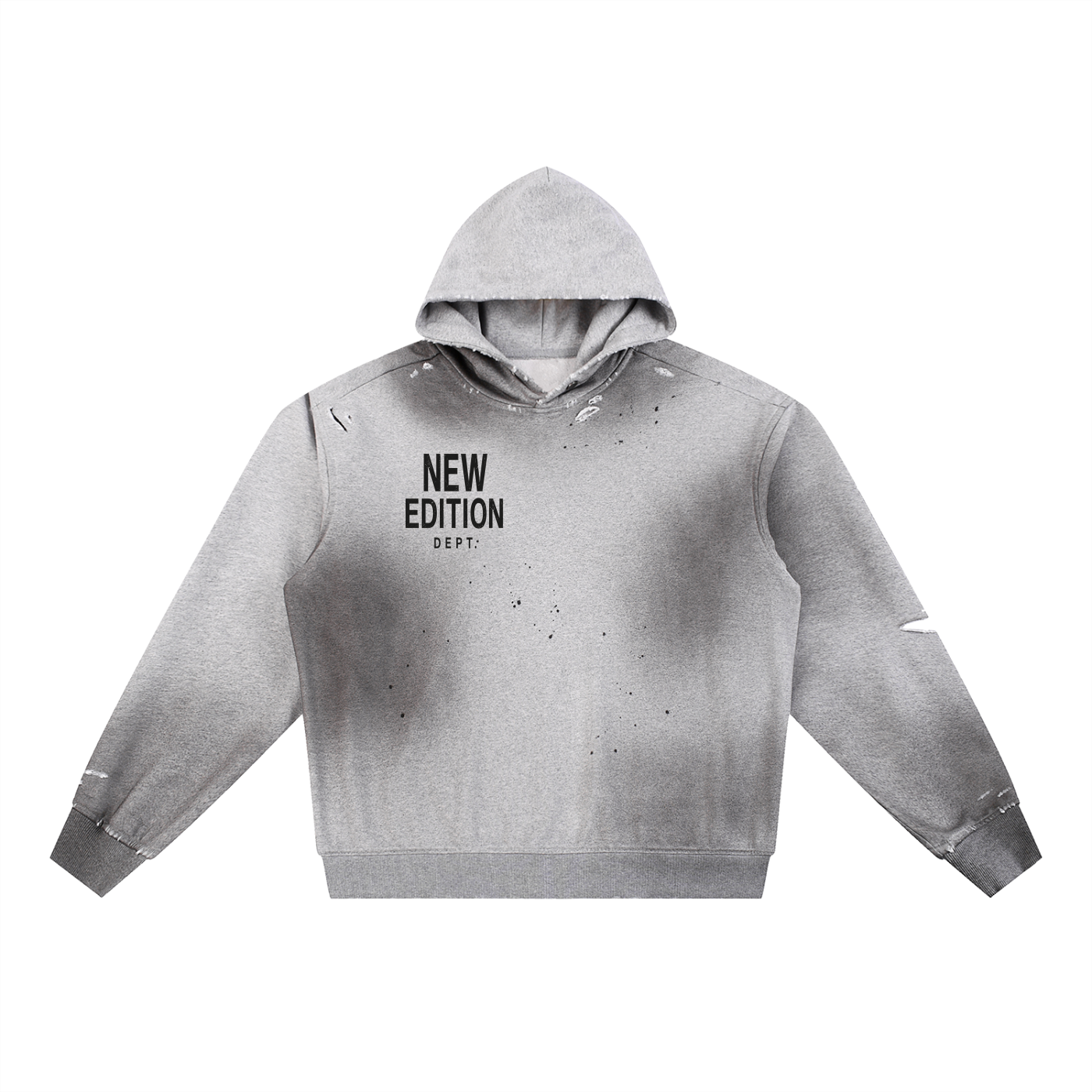 *New Edition* BrandSun Fade Frayed Fleece Hoodie