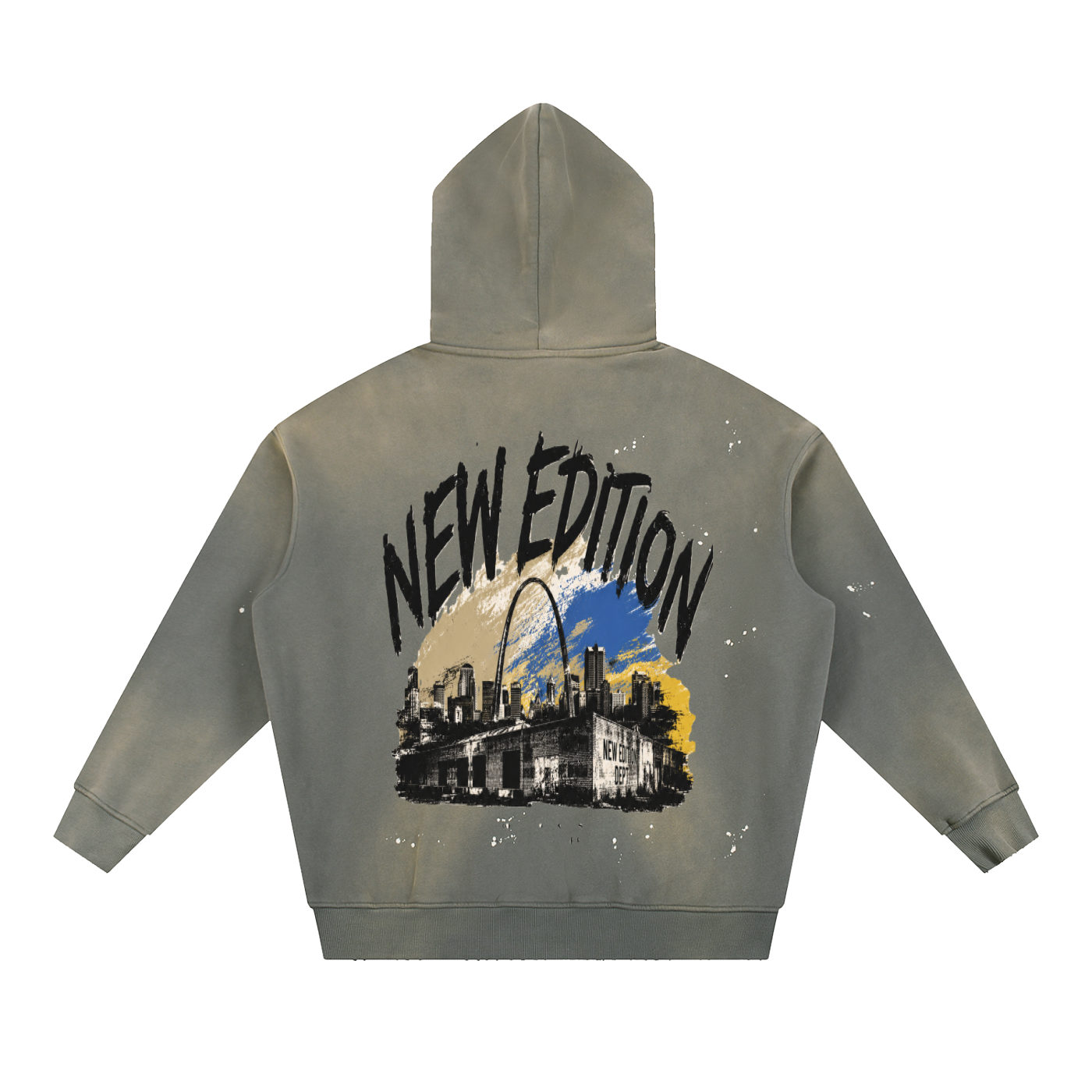 *New Edition* Brand Vintage Washed Frayed Fleece Hoodie
