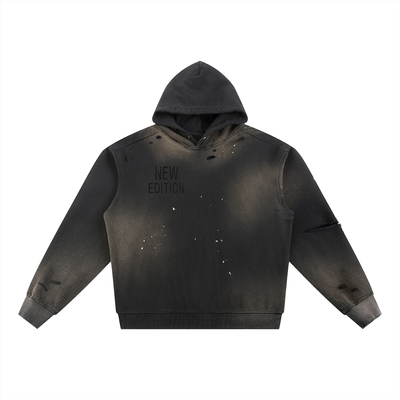 *New Edition* BrandSun Fade Frayed Fleece Hoodie